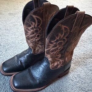 Laredo Topeka Western Boots - Men's Sz. 11D - Two-Tone Design - New WO Box